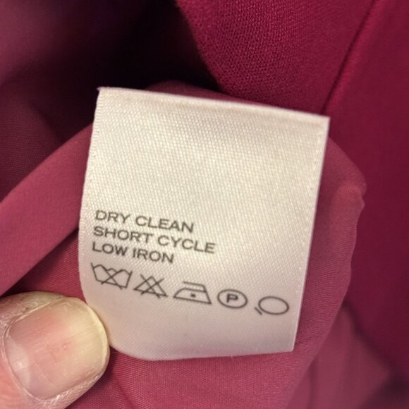 Etcetera Berry Red Knee-Length Zipper Detail Pockets Back Zipper Closure Dress - Picture 11 of 11